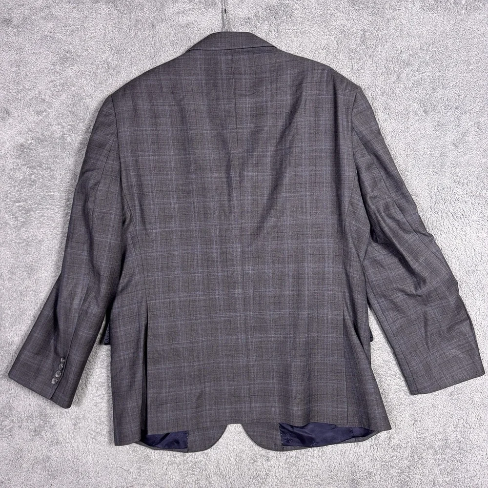 Jos A Bank Reserve Suit Mens 44R 38 Reda 1865 Wool Windowpane 2 Piece Set
